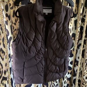 Nine West Dark Brown Down/Feather Vest
